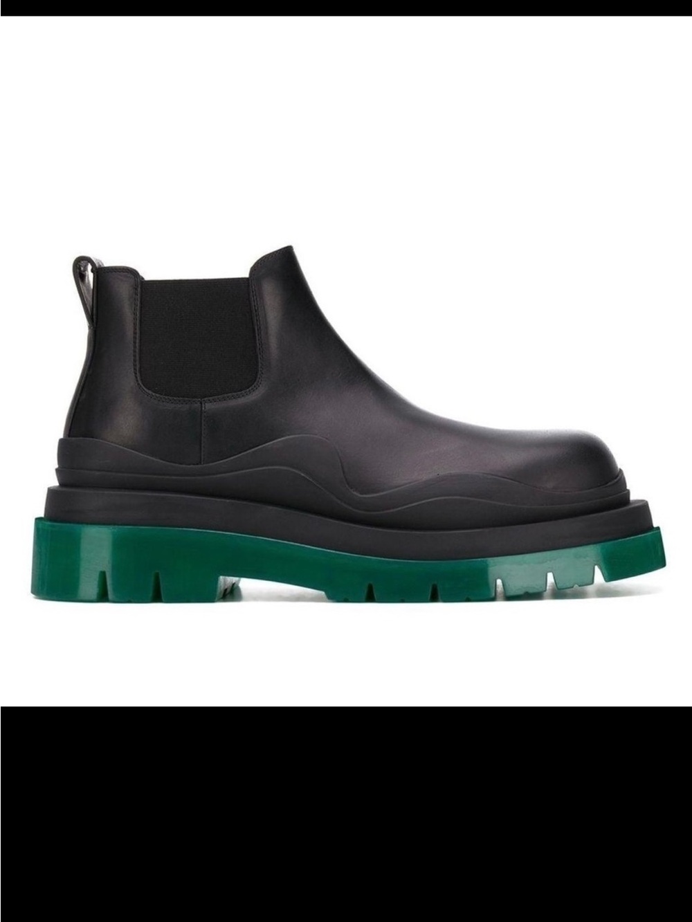 New Size 39 Bottega Veneta Tire Ankle Boots Black Green